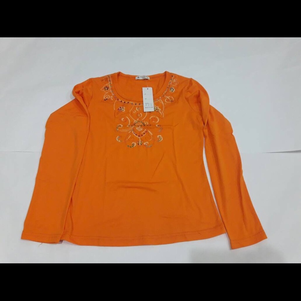 Girls orange fulls sleeve top